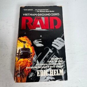 Vietnam: Ground Zero The Raid Eric Helm 1988‎ First Edition War Fiction Gold